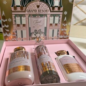 Champagne Toast Body Wash and Lotion Set - Pink and Gold